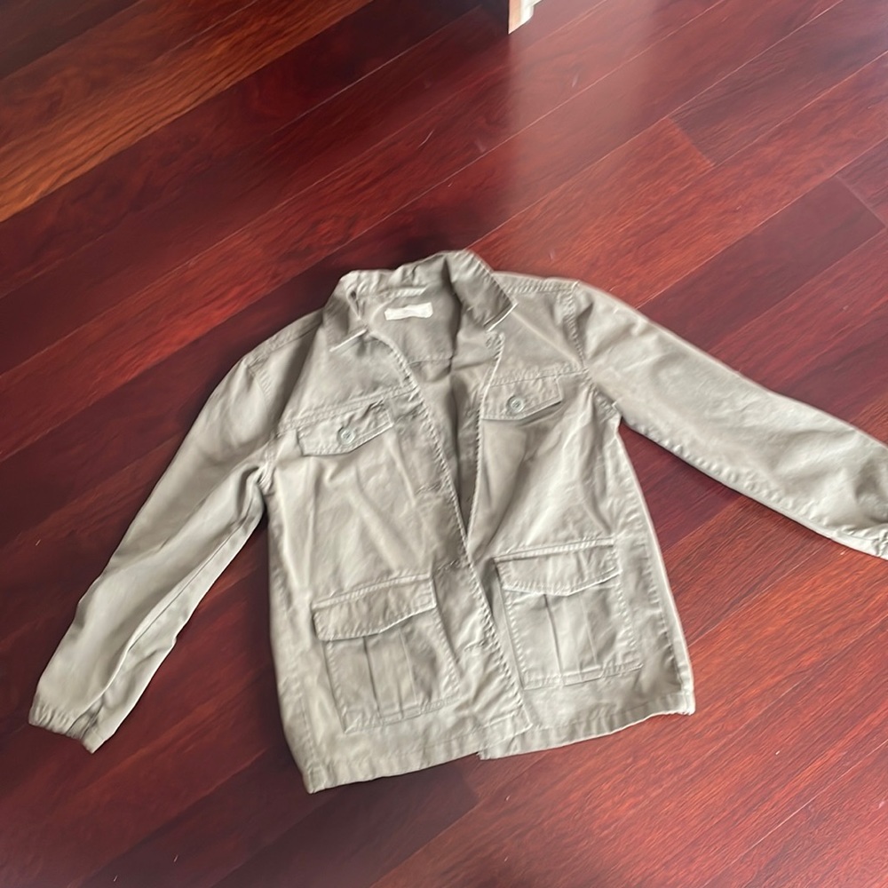 Army green mango jacket